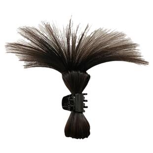 高马尾抓夹假发半扎丸子头后脑勺毛毛鸡窝头发量少发抓夹子头饰女