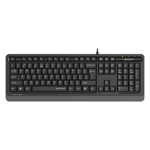 双飞燕FK10Q有线键盘静音舒适办公家用台式笔记本电脑USB通用商务