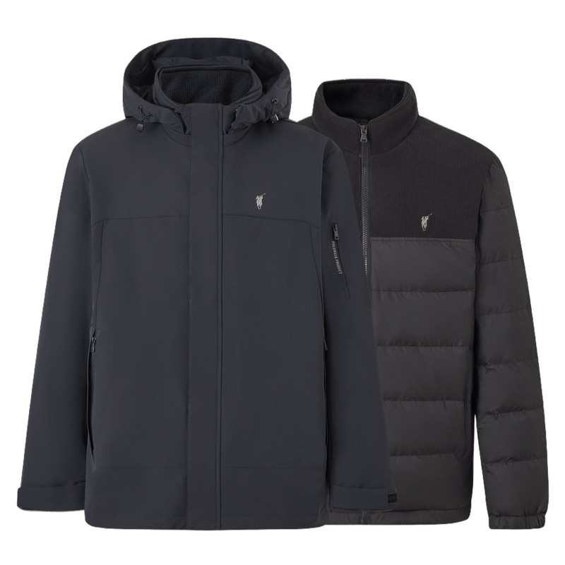 POLOWALK羽绒服秋冬一衣三穿外套