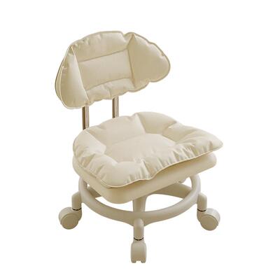 万向轮可移动小凳子带靠背小椅子