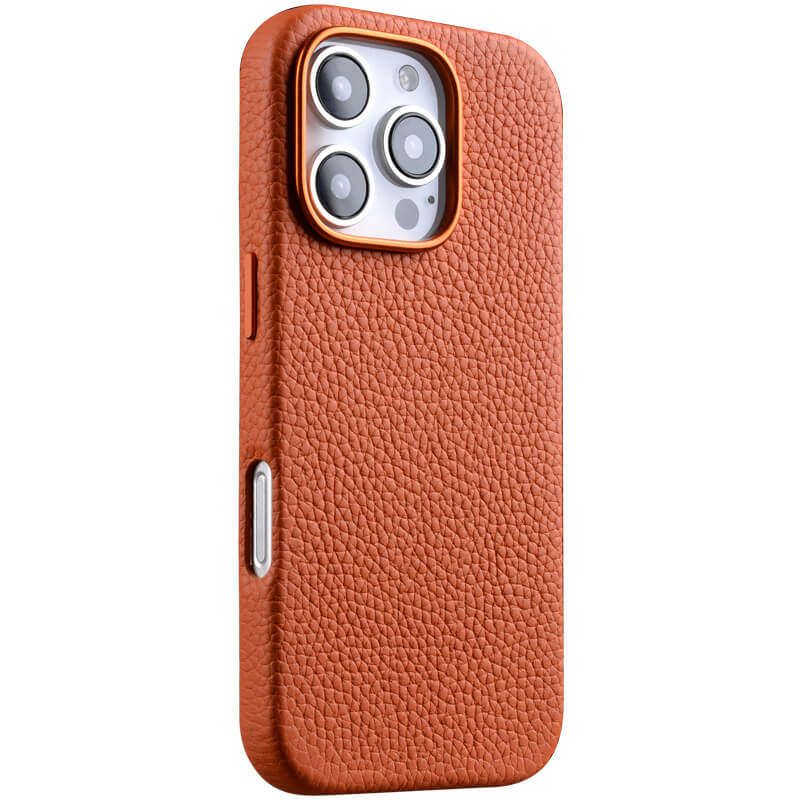 Melkco适用苹果16ProMax手机壳真皮全包款iPhone16磁吸Magsafe保护套16pro封孔款16Plus