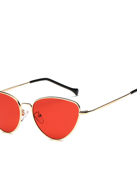 复古猫眼三角形辣妹高级感2026夏老钱风防紫外线太阳镜墨镜方圆脸