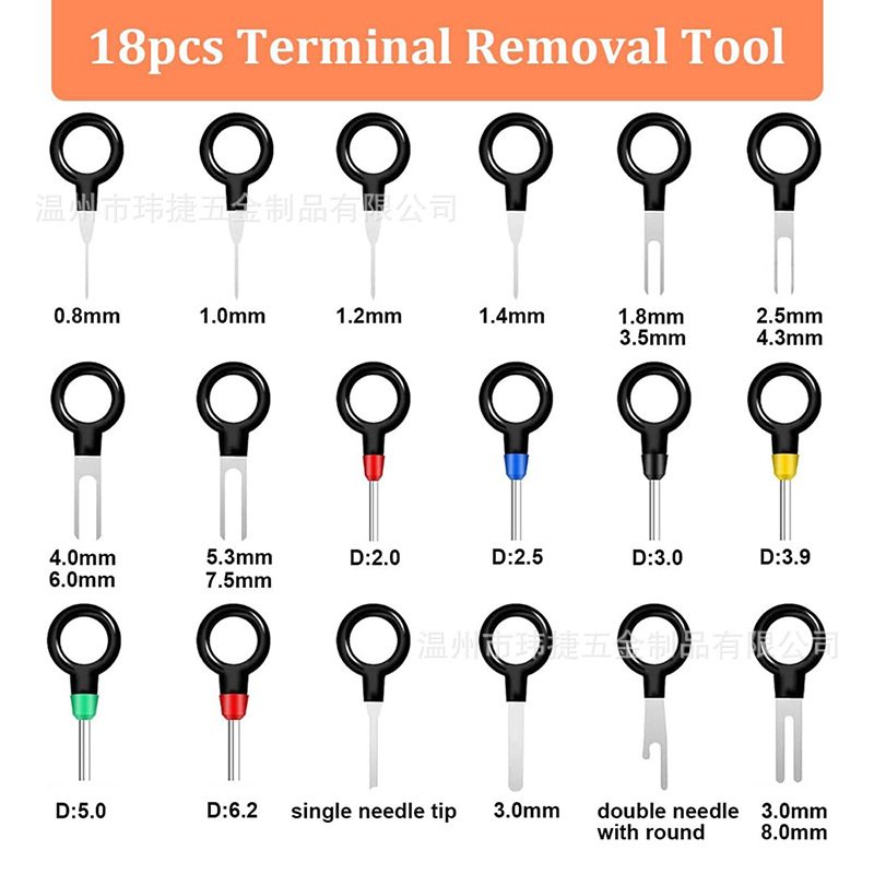 跨境700PCS盒装汽车连接器插针接压端子配件/1-3.5mm接线插头公母