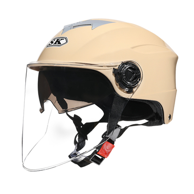 飒克双镜片电动车头盔