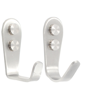 加厚不锈钢挂钩门后衣服浴室单钩排钩挂衣钩厨房衣帽钩单个壁挂钩