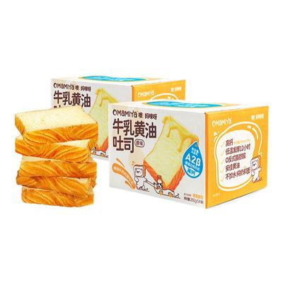 mamiya吐司牛乳黄油厚切面包宝宝高钙早餐0反式脂肪酸