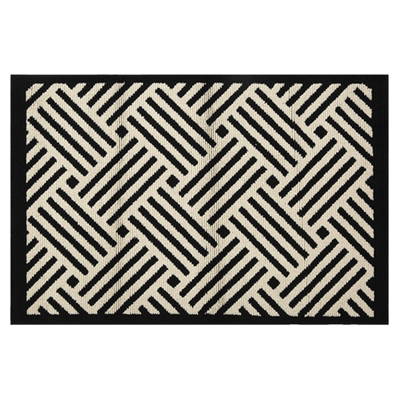 美式高级感仿羊毛入户门地垫