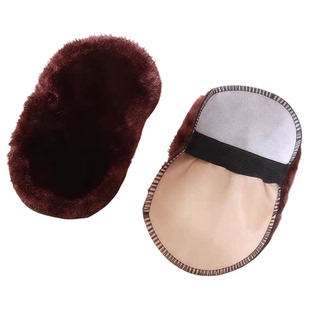 擦鞋布皮鞋擦手套式抛光巾软毛绒面通用刷子神器棉布护理专用家用