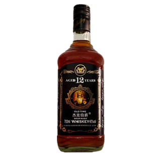 杰克伯爵威士忌山东烟台国产烈性洋酒 WHISKEY 700ml40度裸瓶无盒