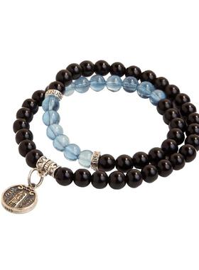 女生&海蓝宝双圈招财手串&礼盒