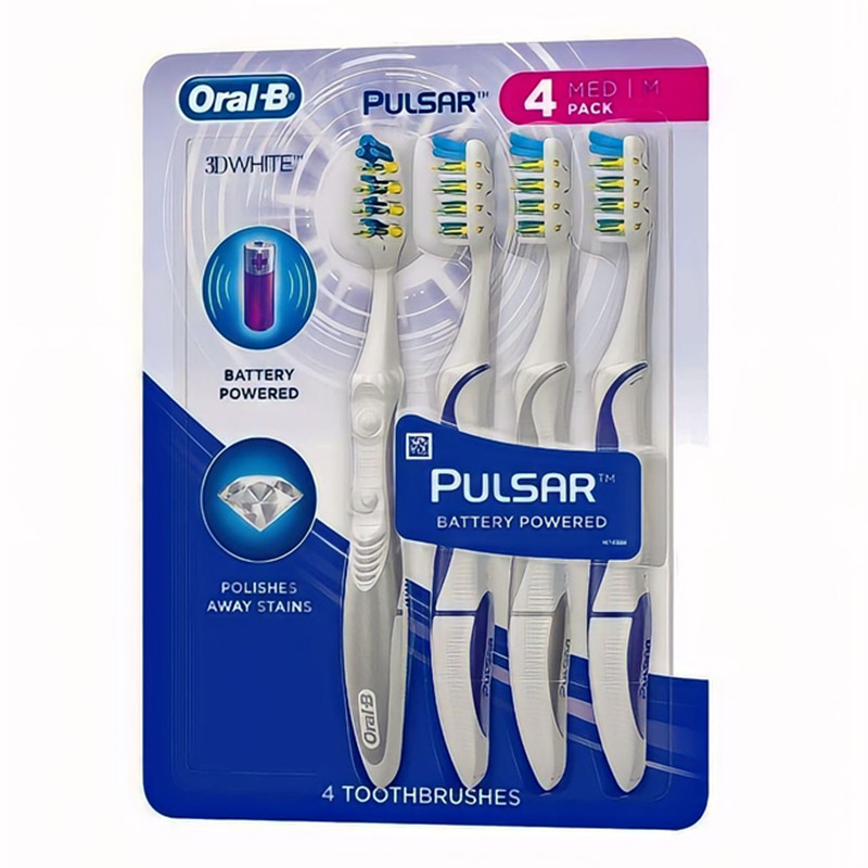 美国直邮 oral-b澎湃PULSAR电动震动脉冲星清洁型牙刷中毛软毛