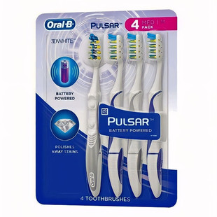 美国直邮 oral-b澎湃PULSAR电动震动脉冲星清洁型牙刷中毛软毛
