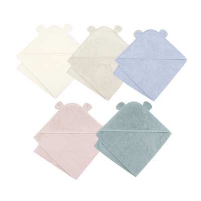 婴儿带帽斗篷浴巾新生儿纯棉