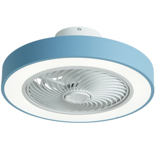 吸顶风扇灯北欧简约卧室客厅餐厅吊扇灯家用无扇叶吊顶一体电扇灯