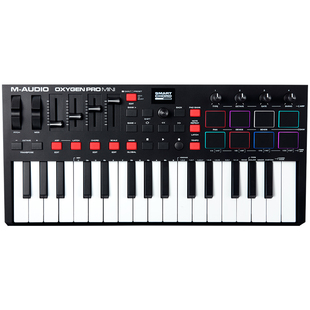 M-AUDIO Oxygen Pro mini半配重迷你32键音乐编曲键盘MIDI控制器