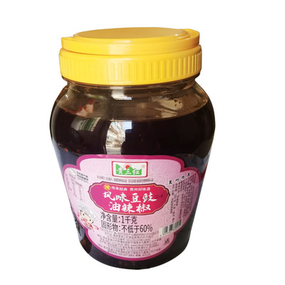 大瓶装1000克贵州风味豆豉油辣椒