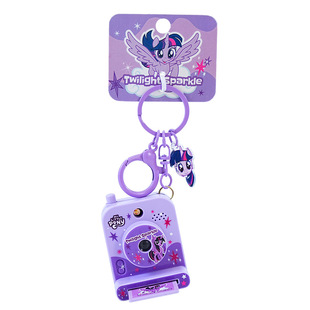 小马PONY投影发光相机钥匙扣创意多功能儿童书包钥匙链挂件配饰