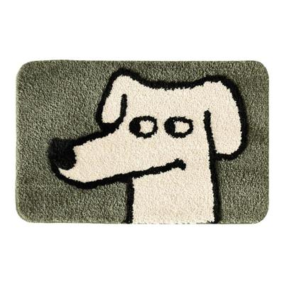 暖藻色织现代简约卡通图案地毯