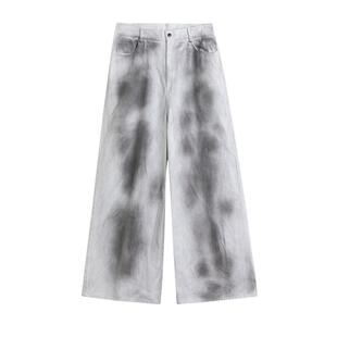 INSOMNIA失眠者 【清仓】做旧坠感oversize涂鸦宽松休闲阔腿裤男