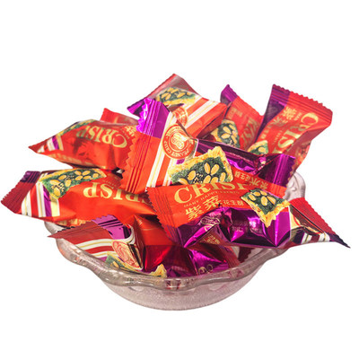 杜红紫菜花生酥糖450g