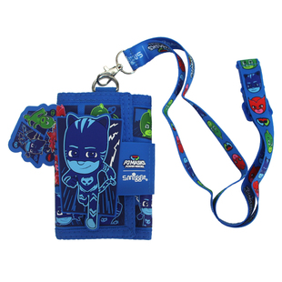 澳洲smiggle钱包儿童可爱卡通PJ可挂脖子三折大容量钱包男孩