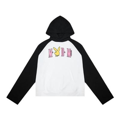 拼色MEDM国潮连帽卫衣