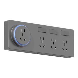 国际电工86型扩展插座小夜灯床头led灯卧室转换器插排插板不带线