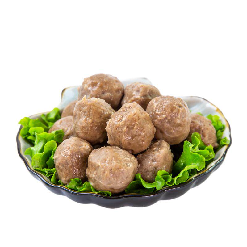清真实心潮汕牛肉丸商用关东煮麻辣烫火锅丸子鲜冻食材家庭锁鲜装