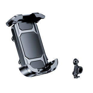 新款减震骑行手机支架电动摩托车外卖骑手导航电瓶车专用加厚耐用后视镜便捷防震防抖固定支撑