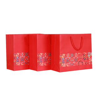 红色喜庆礼品袋 纸袋 中国红回礼袋手提袋婚庆满月喜糖袋子包邮