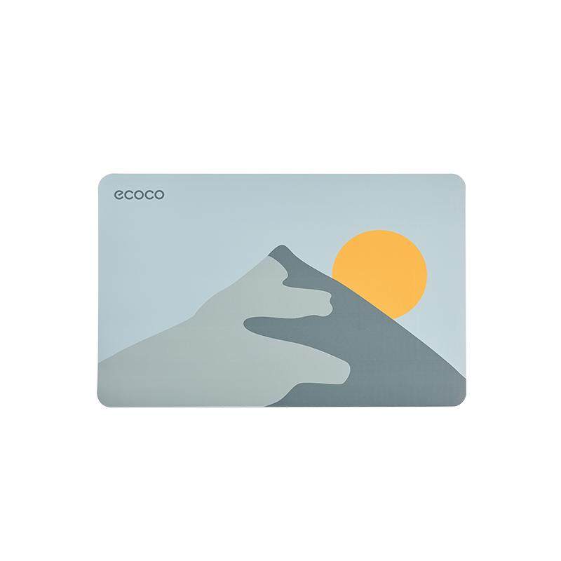 ecoco卫生间地垫硅藻泥厕所浴室吸水垫子进门速干家用软防滑脚垫