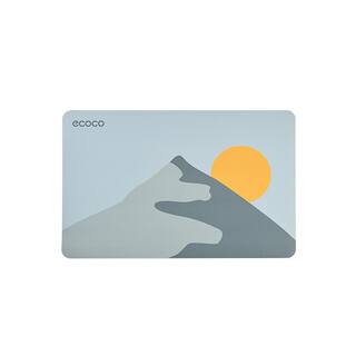 ecoco卫生间地垫硅藻泥厕所浴室吸水垫子进门速干家用软防滑脚垫