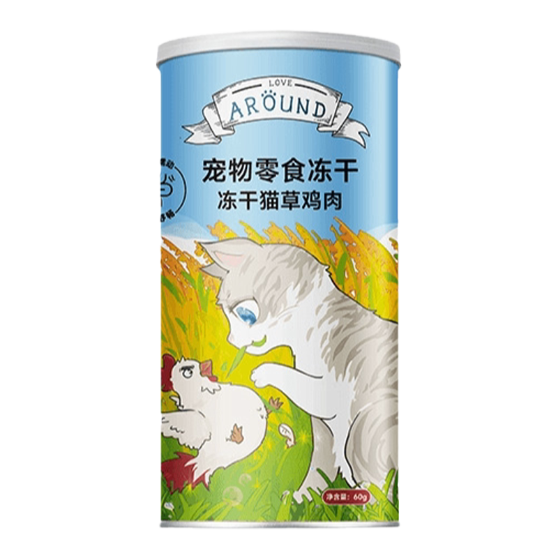 爱立方冻干鸭小胸鸡小胸零食罐