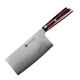拓牌刀具白虎菜刀日本大马士革钢切片刀切肉刀厨房家用厨师专用刀
