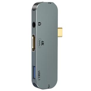 适用苹果typec拓展坞安卓手机iPad平板扩展坞macbook电脑转换器hdmi分线器usb插头网口转接器switch笔记本hub