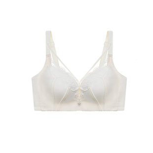 超厚加厚增厚八厘米CM小胸聚拢内衣女显大aa杯文胸白色文胸四排扣