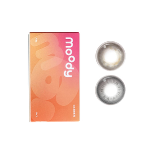 Moody美瞳月抛2片装硅水凝胶彩色隐形眼镜冷泡乌龙茶大小直径正品
