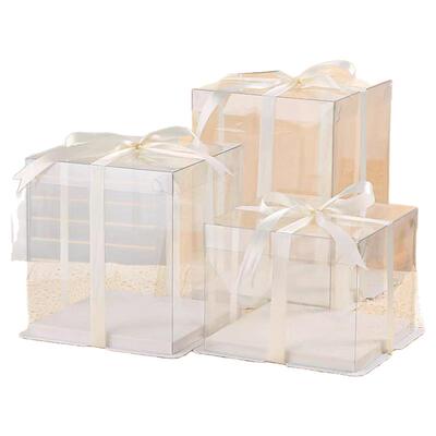 全透明生日蛋糕盒子四寸八寸4寸6