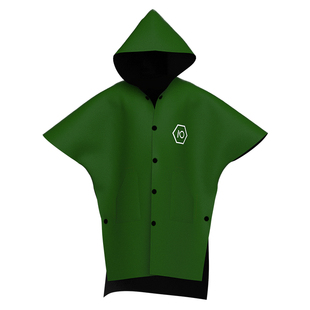 NuJune冬泳温泉加绒加厚外套游泳潜水吸水防风防寒保暖毛巾衣斗篷