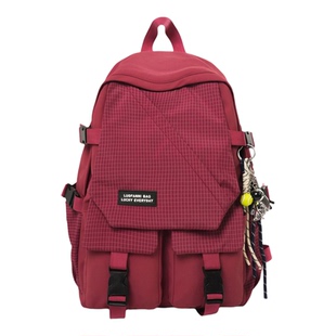 书包初中生男生高中生ins双肩包女高颜值青少年大容量背包多功能