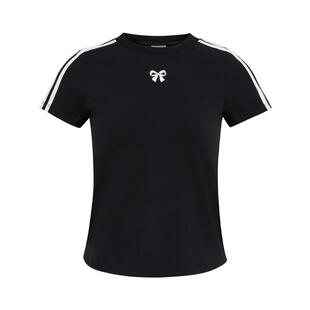 轻甜三条纹日常百搭运动短袖T恤女夏季新款adidas阿迪达斯三叶草