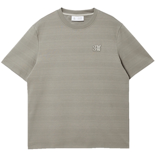 杰克琼斯男装2025年秋季新常规圆领刺绣图案字母刺绣短袖男款T恤