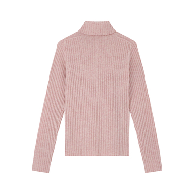 康赛妮100山羊绒高领长袖针织衫