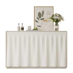 柜子遮挡帘免打孔魔术贴书柜帘子橱柜鞋架衣柜防尘帘杂物遮丑门帘