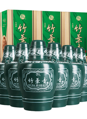 38度竹叶青酒坛竹475mL*6瓶