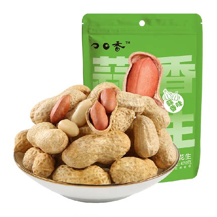 洽洽口口香蒜香奶香花生袋装下酒菜宵夜小吃坚果炒货休闲零食