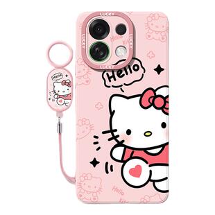 适用于苹果17pro手机壳2025新款iphone17promax女款高级感ip17air全包防摔带挂绳17air液态硅胶外壳问好小猫