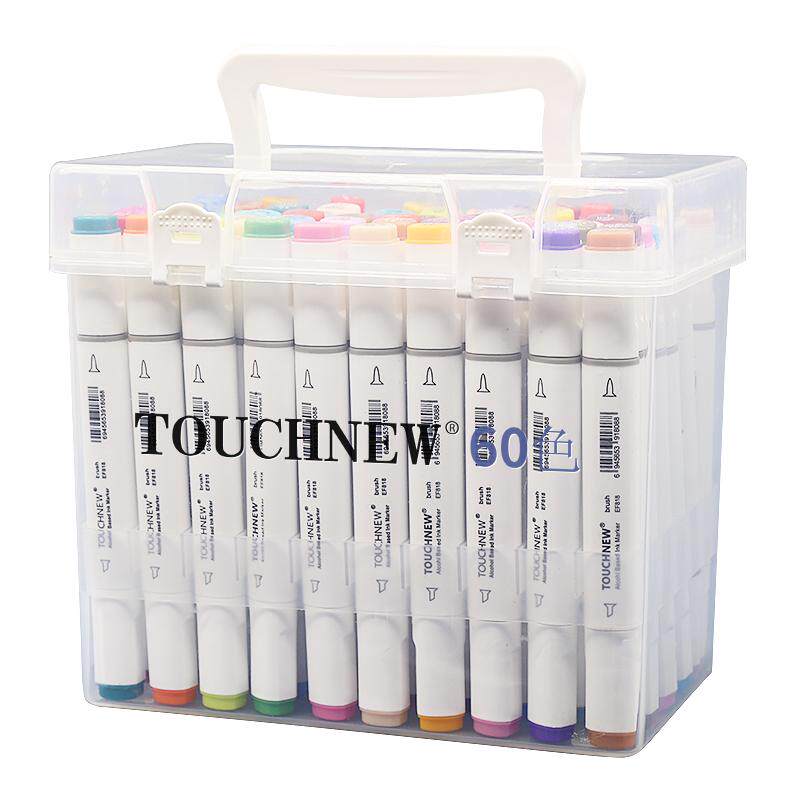软头油性马克笔全套装TOUCHNEW双头速干彩色画笔小学生美术专用笔
