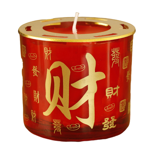 24小时酥油灯无烟家用可循环玻璃杯财富智慧灯佛前点灯财神灯蜡烛