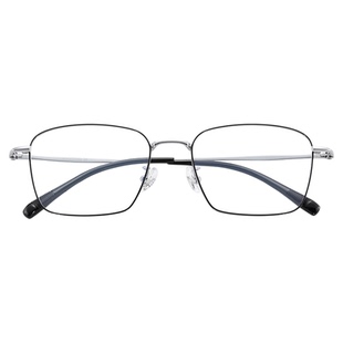 依视路镜片专业配眼镜近视男女超轻防蓝光眼睛大方框可配度数钛架